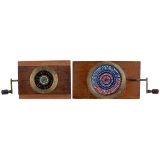 2 Hand-Painted Magic Lantern Chromatropes