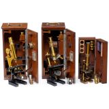 3 Zeiss Jena Microscopes