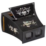Brewster-Type Stereo Viewer with Inlays, c. 1860
