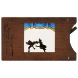 Mechanical Silhouette Slide Cock-Fight, c. 1870-80