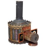 Large Polychrome Magic Lantern by Aubert, c. 1885