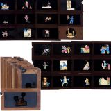 23 Early Mechanical Magic Lantern Single-Slipping Slides (High-Q