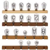 19 Alpha-Numerical Lightbulbs