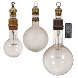 3 High-Power Light Bulbs, c. 1920