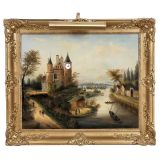 Picture Clock, c. 1850