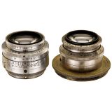2 Trioplan 2,8/100 mm Lenses for Primarflex Cameras