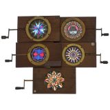 5 Chromatropes 4 x 7 in., c. 1880
