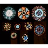 9 Magic Lantern Chromatropes, 1870-90