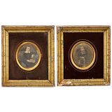 Pair of Daguerreotype Portraits of Children by Alphonse Plumier,