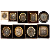 9 Daguerreotypes, c. 1845–55