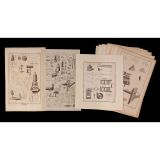 10 Optical Bookplates, c. 1860