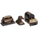 3 American Check Protectors, c. 1900
