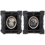 2 Daguerreotypes (Half Plate) of a Couple, 1853