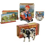 4 Japanese Tin Toys
