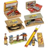 7 Tin Toys by Höfler, c. 1950