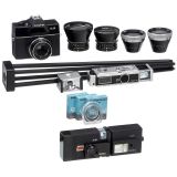Rollei 16, Rolleiflex SL with Accessories and Rollei C26, c. 196