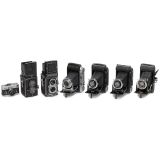 3 Rollei and 4 Voigtländer Cameras
