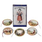 Jeu du Thaumatrope Box with 5 x Le Thaumatrope, c. 1880