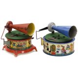 2 Toy Gramophones, c. 1925