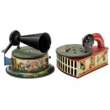 2 Toy Gramophones, c. 1925