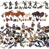 Large Group of Composition and Plastic Figures