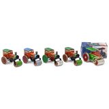 5 Toy Road Rollers, c. 1955