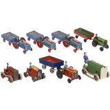 8 Penny Toy Tractors, c. 1955