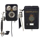 2 Small Wall Telephones, c. 1925
