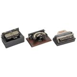 3 Small American Typewriters