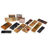 9 Stereo-Contact Printing Frames and Stereo Plate Boxes, c. 1900