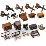 Collection of Stereo and Single-Lens Viewers, c. 1890-1930