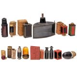 Collection of Early French Darkroom Lamps, 1880 onwards