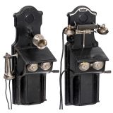 2 Ericsson Wall Telephones, c. 1930