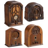 4 American Radio Receivers, c. 1930
