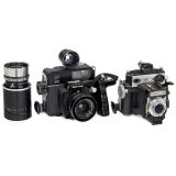 Omega 120, Rapid Omega 100 and Graflex Sonnar 180 mm