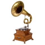 Glockola Art-Nouveau Horn Gramophone, c. 1915