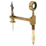English Compass-Type Simple Microscope, c. 1820