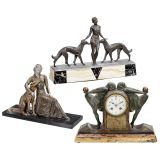 2 Figures and a Mantel Clock