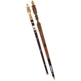 2 Historical German Measuring Sticks, 17th Century