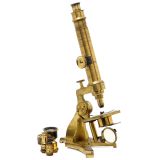 English Compound Monocular Microscope, c. 1860