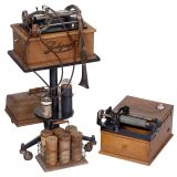Electric Dictating Machine Parlograph with Accessories, c. 1910