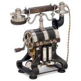 Extremely Rare No. 10 Tunnan (Barrel) Table Telephone Set, c. 