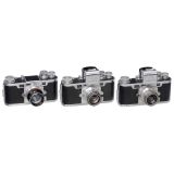 Angenieux Alitar and 3 Early Alpa Cameras