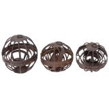 3 Spherical Ship Lanterns, 19th Century