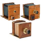 2 Field Cameras for 18 x 24 cm, a Suter Lens and a Converted Stu